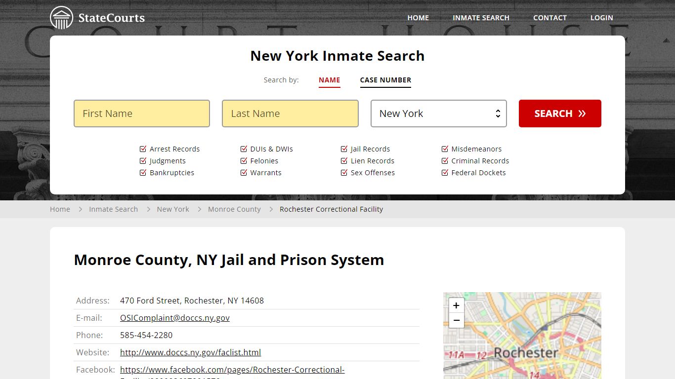 Monroe County, NY Jail and Prison System - State Courts
